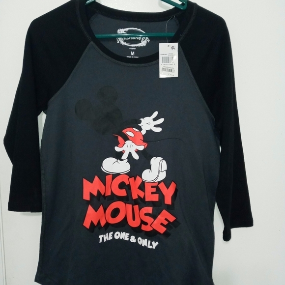 Vintage Disney Mickey Mouse The one and only retro look long sleeve pajama top - Picture 1 of 4